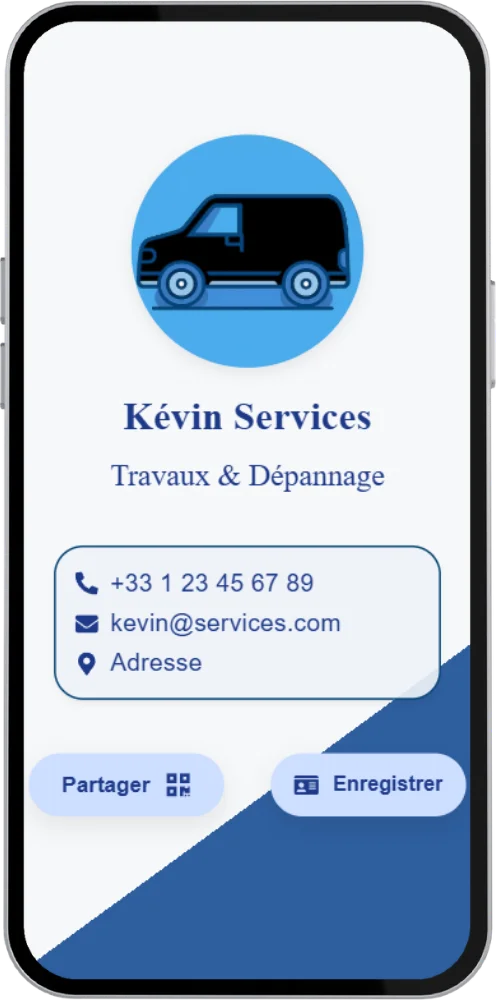 Carte de visite virtuelle exemple 14