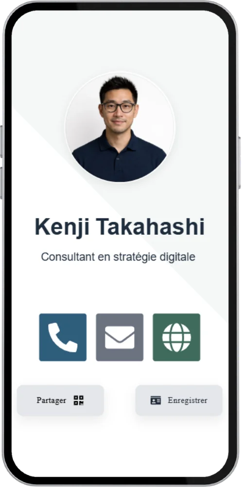 Carte de visite virtuelle exemple 9