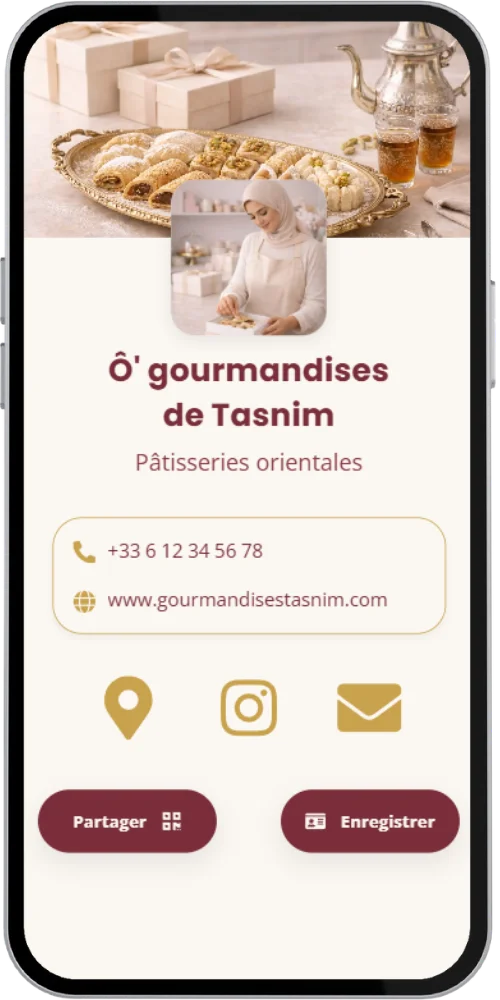 Exemple de carte de visite virtuelle 6