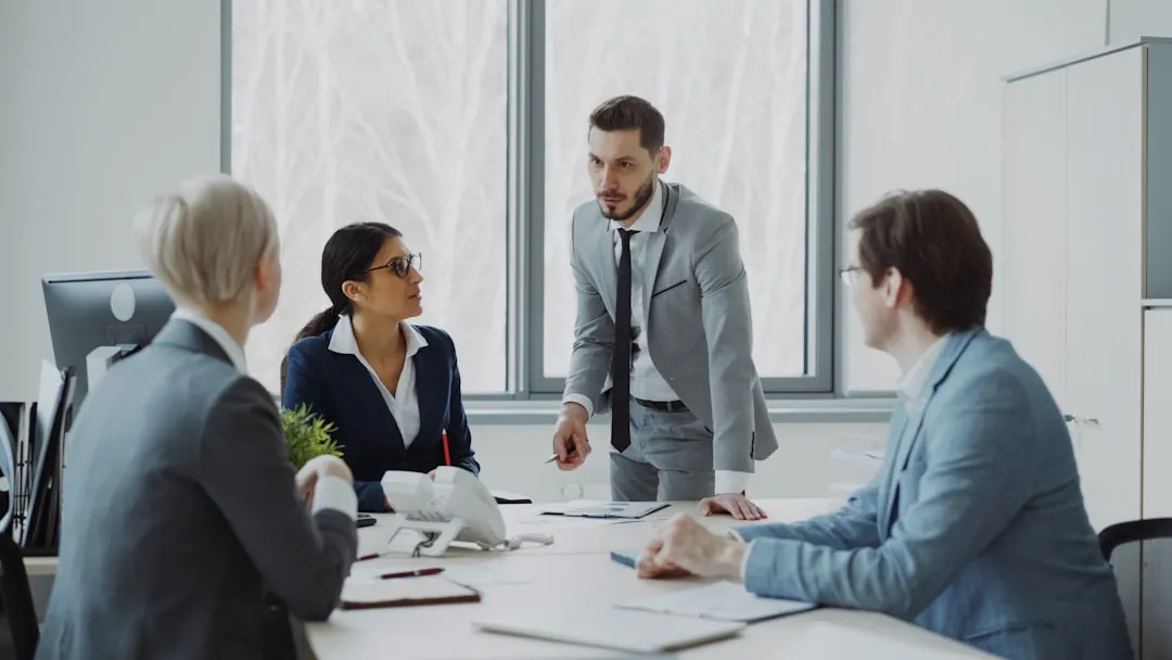 Réunion d équipe commerciale