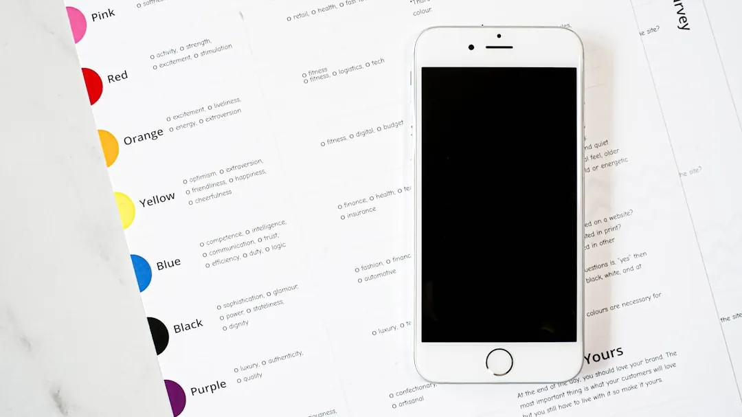 Interface mobile application sur smartphone