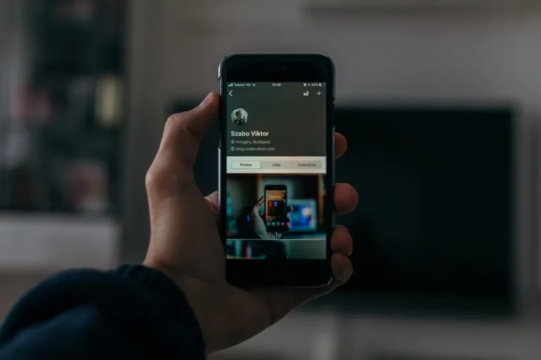 Profil mobile affiché sur un smartphone