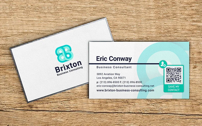 Carte de visite professionnelle avec QR Code